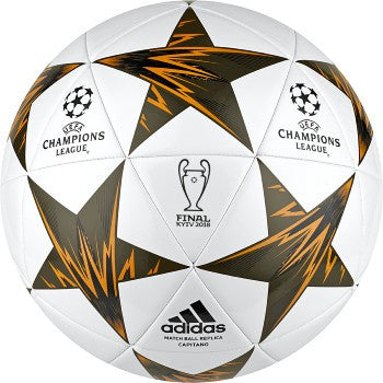 adidas Finale Kiev Capitano - White/Black/Orange Balls White/Black/Tagoli 5 - Third Coast Soccer