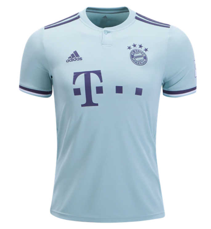 adidas Bayern Munich Away Jersey 18/19 Club Replica Mens Small Ash Green/Trapur/White - Third Coast Soccer