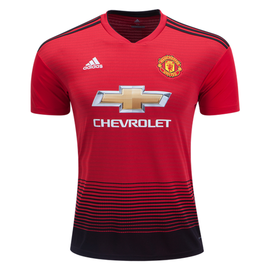 adidas Manchester United Home Jersey 18/19 Club Replica Closeout Mens Small Real Red/Black - Third Coast Soccer
