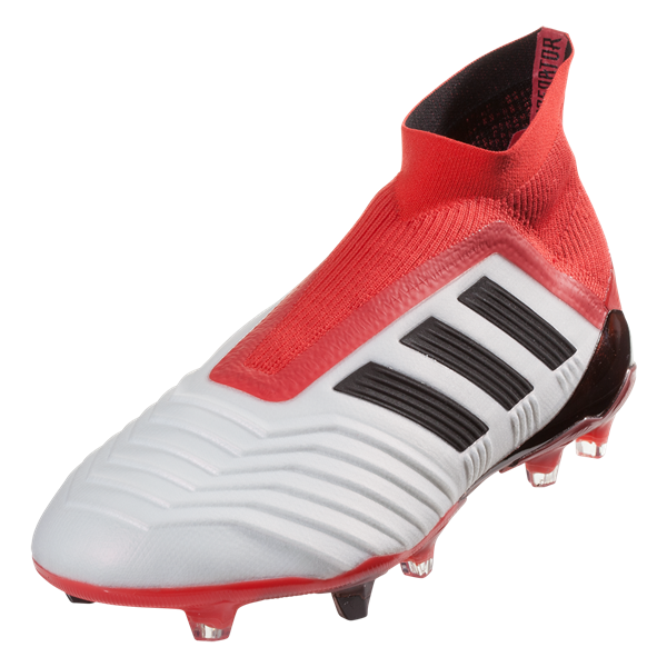 Adidas Predator 18+ FG - White/Black/Real Coral Mens Firm Ground White/Black/Reacore Mens 6.5 - Third Coast Soccer