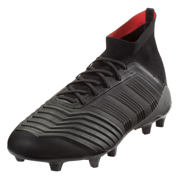 Adidas Predator 18.1 FG - Black/Black/Real Coral Mens Firm Ground Black/Black/Reacor Mens 6.5 - Third Coast Soccer