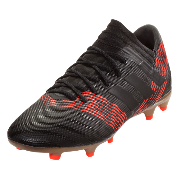 adidas Nemeziz 17.3 FG - Black/White/Solar Red Mens Firm Ground Black/Black/Solarred Mens 6.5 - Third Coast Soccer