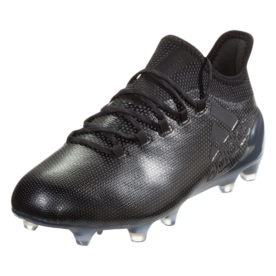 Adidas X 17.1 FG - Core Black/Core Black Mens Firm Ground Black/Black/Supcyan Mens 6.5 - Third Coast Soccer
