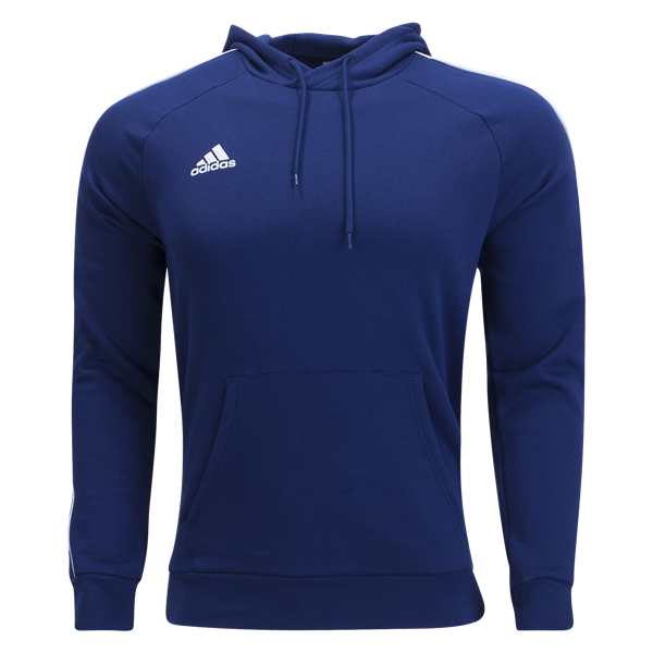 adidas Core 18 Hoody - Dark Blue/White Training Wear Darkblue/White Mens Small - Third Coast Soccer