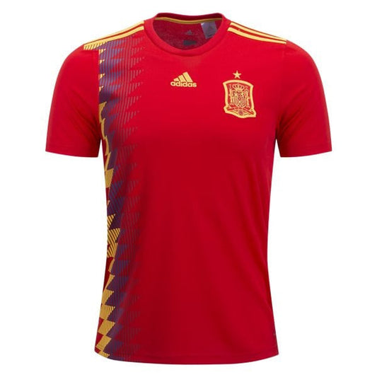 adidas Spain Home Jersey 2018 International Replica Red/Boldgold Mens Small - Third Coast Soccer