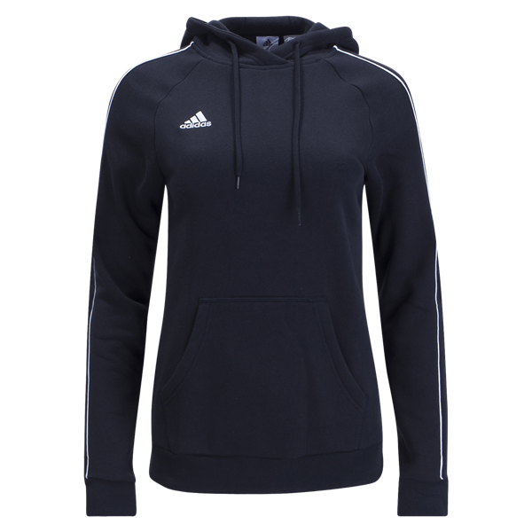 adidas Women'S Core 18 Hoody - Black/White Jackets Womens Extra Small Black/White - Third Coast Soccer
