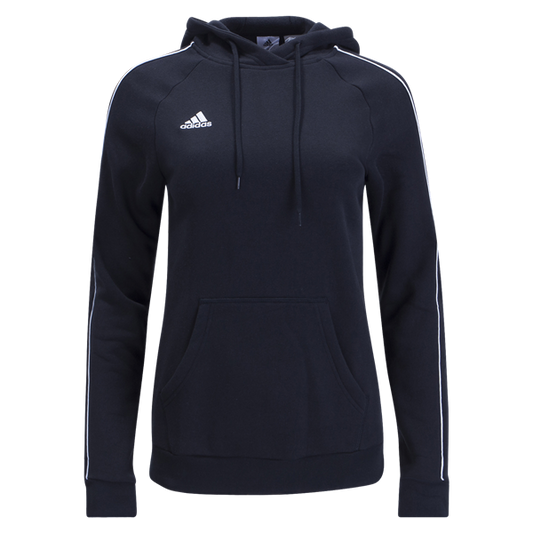 adidas Women'S Core 18 Hoody - Black/White Jackets Womens Extra Small Black/White - Third Coast Soccer