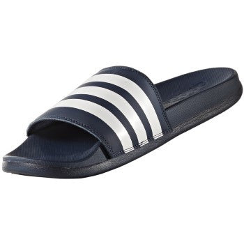 adidas Adilette Cloudfoam Plus Women'S Slides - Navy/White Women's Sandals Navy/White/Navy Womens 6 - Third Coast Soccer