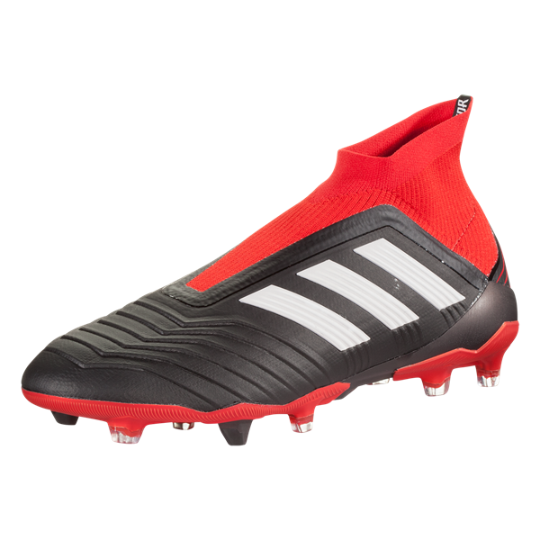 adidas Predator 18+ Fg - Black/White/Red Mens Firm Ground Black/White/Red Mens 6.5 - Third Coast Soccer