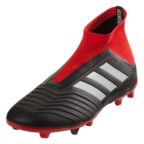 adidas Junior Predator 18+ FG - Black/White/Red Youth Firm Ground Black/White/Red Youth 4 - Third Coast Soccer