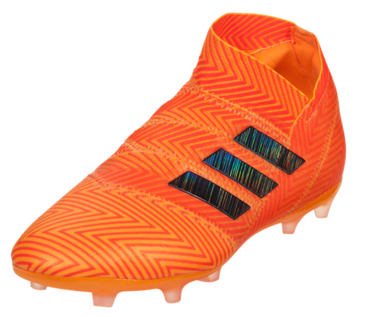 adidas Junior Nemeziz 18+ Fg - Zest/Core Black/Solar Red Youth Firm Ground Emode/Emode/Emode Youth 4 - Third Coast Soccer