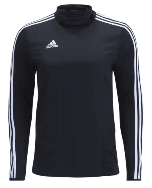 adidas Tiro 19 Warm Top Training Wear Mens Small Black/White - Third Coast Soccer