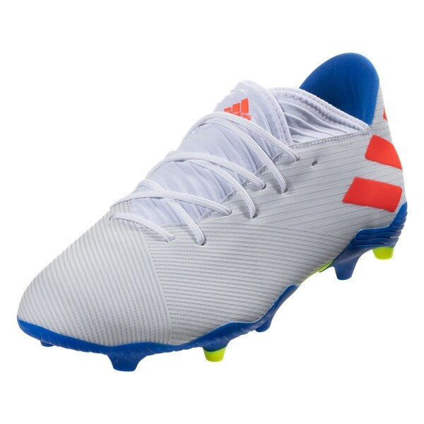 adidas Nemeziz Messi 19.3 Fg - White/Solar Red/Blue Mens Firm Ground Mens 6.5 White/Solar Red/Blue - Third Coast Soccer
