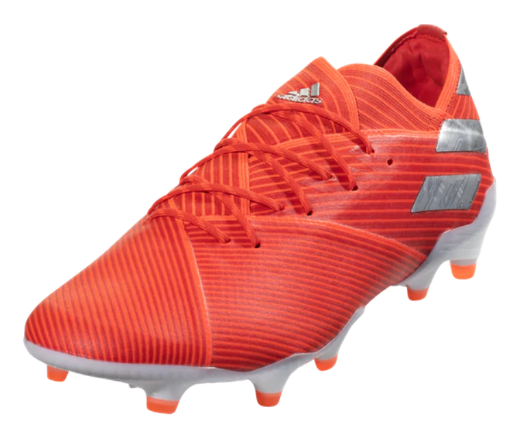 Adidas Nemeziz 19.1 FG - Active Red/Metallic Silver/Solar Red Mens Firm Ground Mens 6.5 Active Red/Silver/Red - Third Coast Soccer