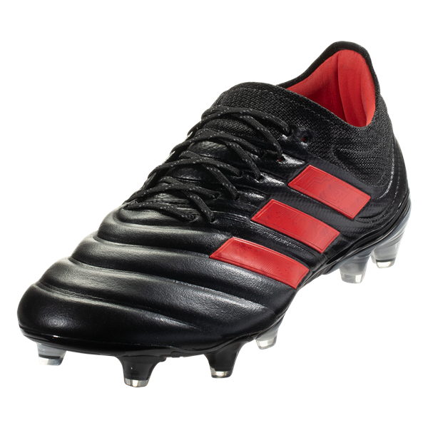 Adidas Copa 19.1 FG - Black/Hi-Res Red/Metallic Silver Mens Firm Ground Mens 6.5 Black/Red/Silver - Third Coast Soccer