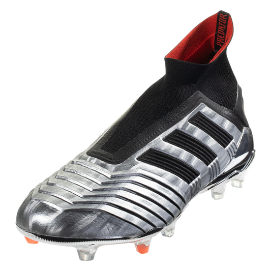 adidas Predator 19+ FG - Metallic Silver/Black/Hi-Res Red Mens Firm Ground Mens 8 Silver/Black/Red - Third Coast Soccer