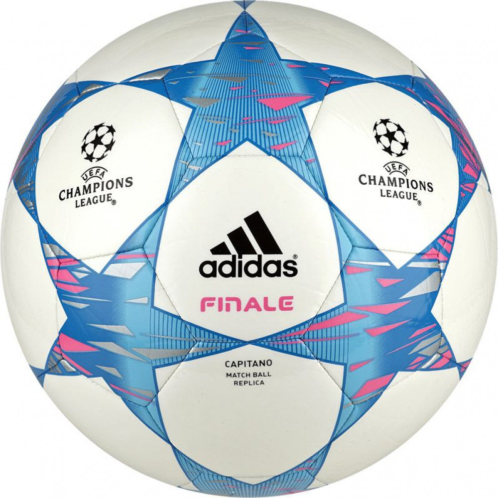 adidas Finale 14 Capitano Ball - White/Solar Pink/Solar Blue Balls 5 White/Solarpink/Solarblue - Third Coast Soccer