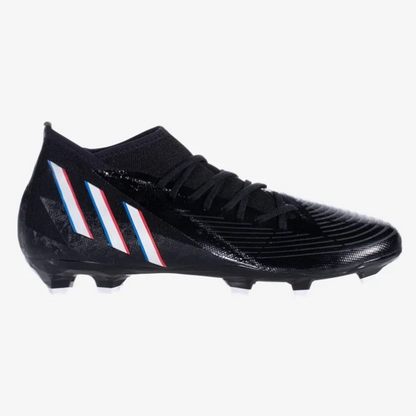 adidas Predator Edge .3 FG - Black/White/Red Mens Footwear   - Third Coast Soccer