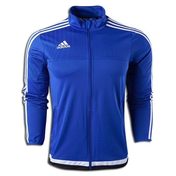 Adidas Youth Tiro 15 Training Jacket - Bold Blue/White/Black Jackets Xsmall Bold Blue/White/Blac - Third Coast Soccer