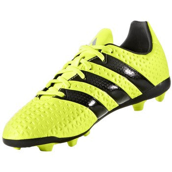 adidas Ace 16.4 Junior FxG - Solar Yellow/Black/Silver Metallic Youth Footwear Closeout Youth 10.5 Solar Yellow/Black/Silver Meta - Third Coast Soccer