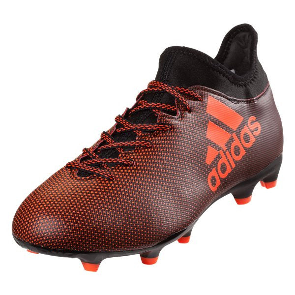 adidas X 17.3 Fg - Black/Solar Orange/Solar Red Mens Firm Ground Black/Solar Red/Solar Orange Mens 6.5 - Third Coast Soccer