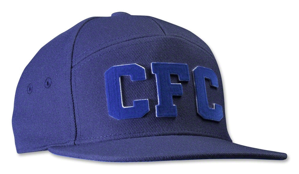 adidas Chelsea Fitted Cap - Chelsea Blue/White/Clear Grey Hats Medium Chelsea Blue/White/Clear Grey - Third Coast Soccer