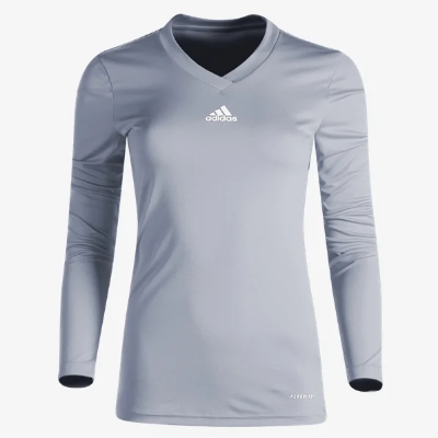 adidas LATDP Womens Team Base Tee - Grey LA TDP Elite Girls Womens Extra Small Grey - Third Coast Soccer
