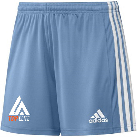 adidas LATDP Womens Squadra 21 Short - Light Blue LA TDP Elite Girls Light Blue/White Womens Extra Small - Third Coast Soccer