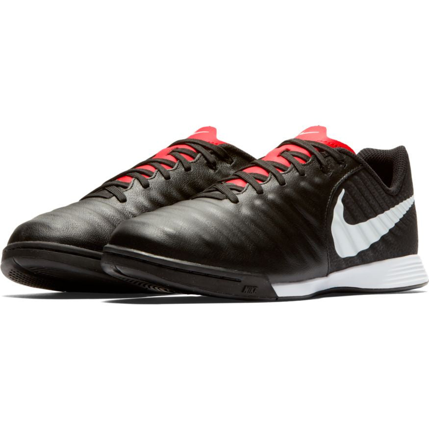 Nike Jr Legendx 7 Academy IC - Black/Light Crimson/White Youth Indoor Youth 10 Black/Light Crimson - Third Coast Soccer