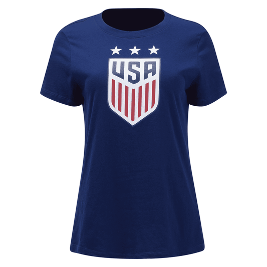 Nike Women's USWNT Crest Tee - Blue Void International Replica Womens Extra Small Blue Void - Third Coast Soccer