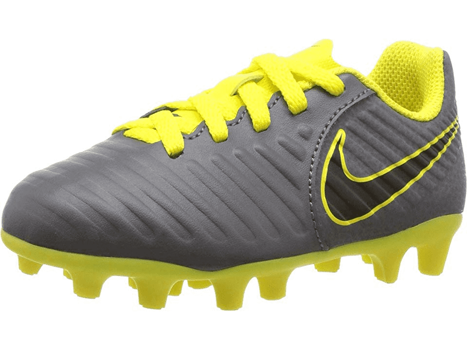 Nike Junior Tiempo Legend VII Club MG - Dark Grey/Opti Yellow/Black Youth Firm Ground Youth 8 Dark Grey/Opti Yellow/Black - Third Coast Soccer
