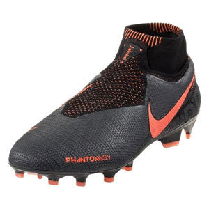 Nike Phantom Vision Elite FG Mens Firm Ground Mens 7 Dark Grey/Bright Mango/Black - Third Coast Soccer