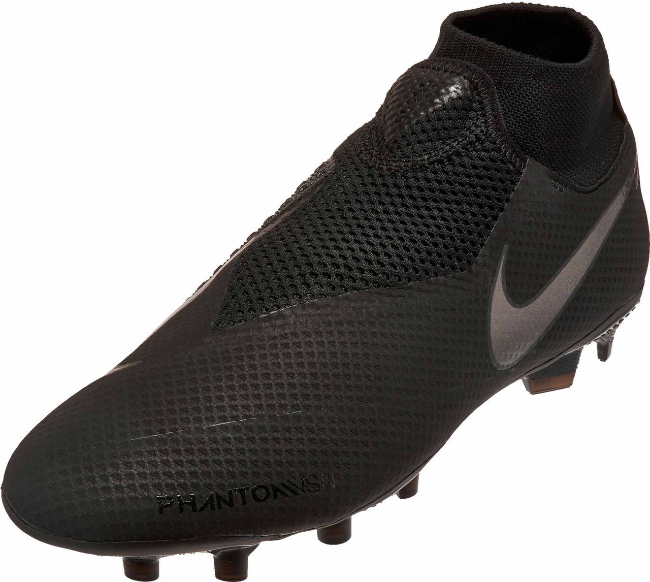 Nike Phantom Vision Pro DF FG - Black/Black Mens Firm Ground Mens 6.5 Black/Black - Third Coast Soccer