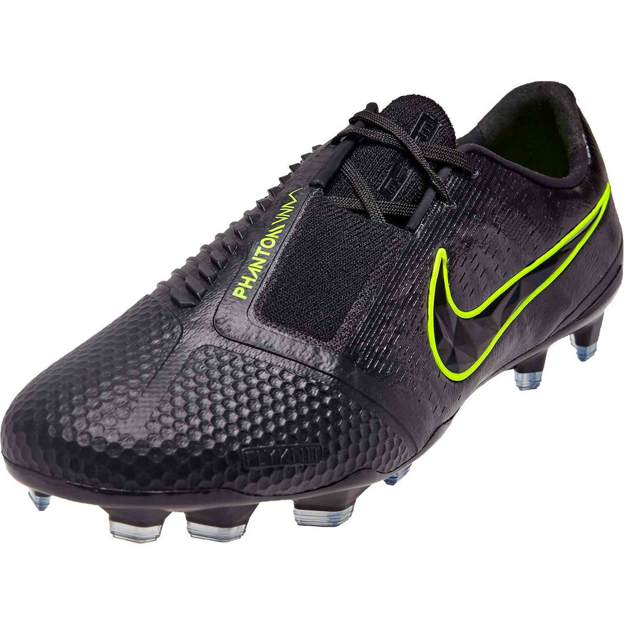 Nike Phantom Venom Elite FG - Black/Volt Mens Firm Ground Mens 6.5 Black/Black/Volt - Third Coast Soccer