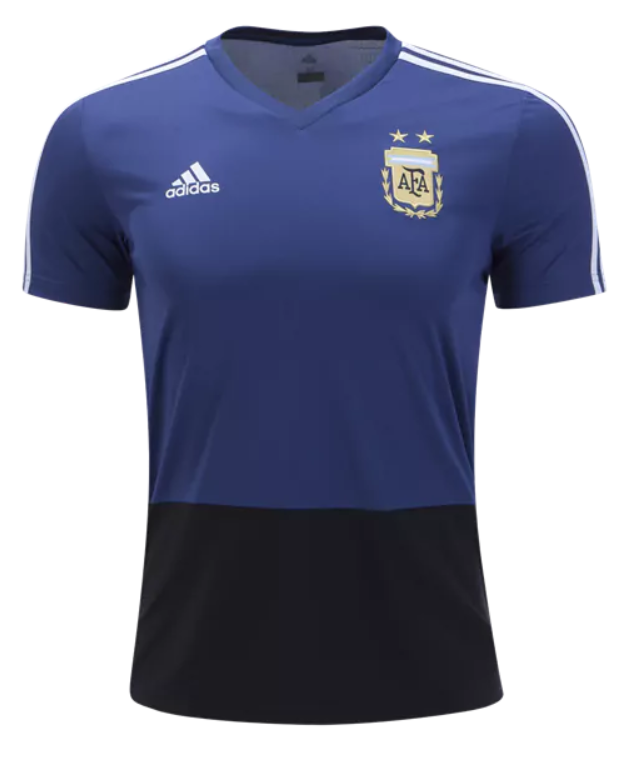 adidas Argentina Training Jersey 2018 - Raw Purple/Black/White International Replica Rawpurp/Black/White Mens Small - Third Coast Soccer