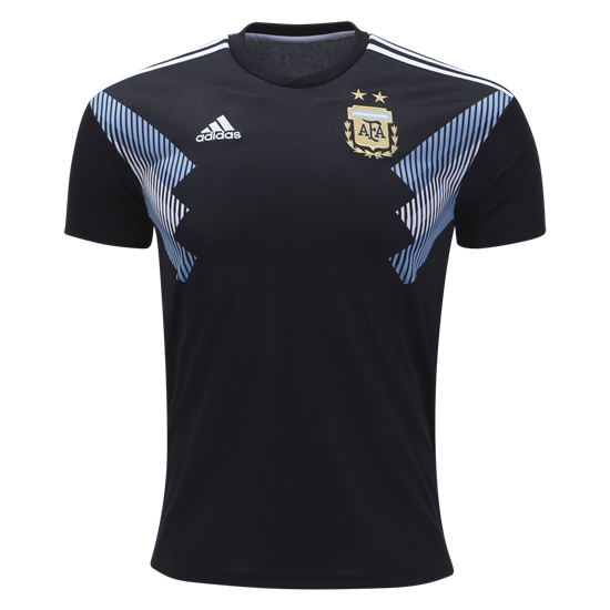 adidas Argentina Youth Away Jersey 2018 International Replica Youth Extra Small Black/Cblue/White - Third Coast Soccer