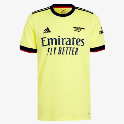 adidas Arsenal Away Jersey 21/22 Club Replica Mens Small Pearl Citrine - Third Coast Soccer