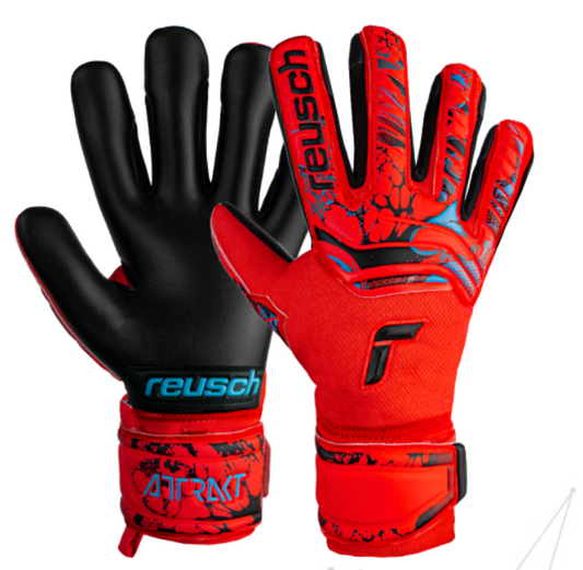 Reusch Attrakt Grip Evolution Finger Support GK Glove Goalkeeper   - Third Coast Soccer