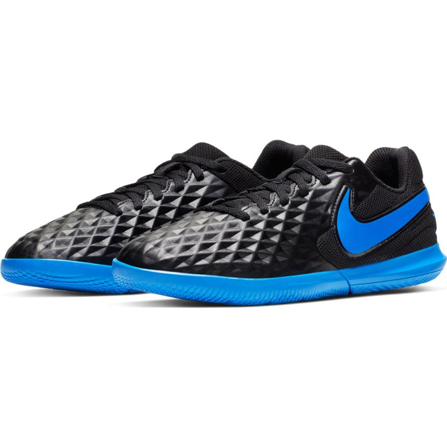 Nike Junior Tiempo Legend VII Club IC - Black/Blue Hero Youth Footwear Closeout Black/Blue Hero Youth 10 - Third Coast Soccer