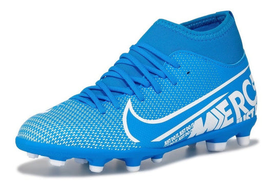 Nike Junior Mercurial Superfly 7 Club - Blue Hero/White Youth Firm Ground Youth 13 Blue Hero/White - Third Coast Soccer