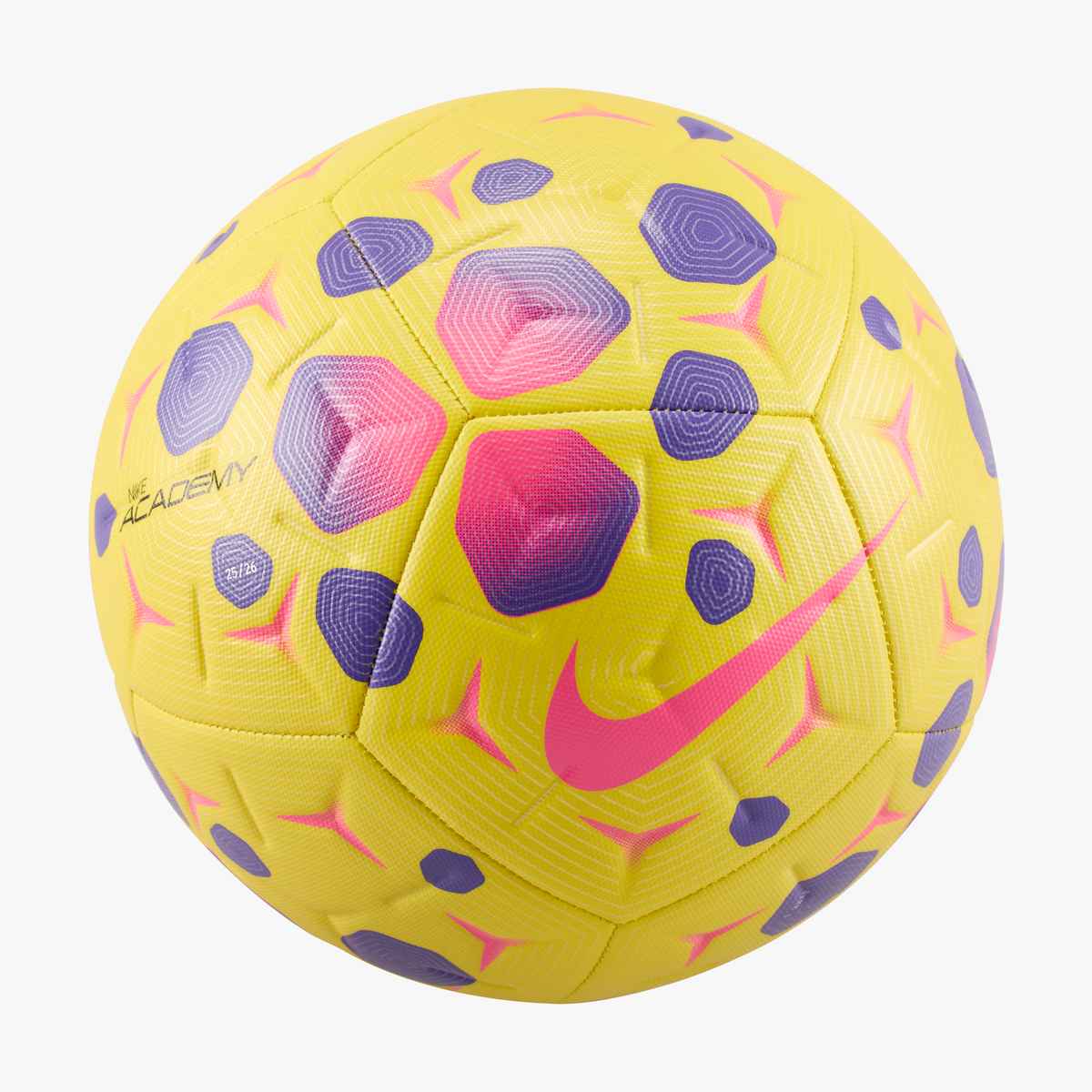 Nike Academy Ball - Yellow/Purple/Pink Balls Yellow/Purple/Hyper Pink 3 - Third Coast Soccer
