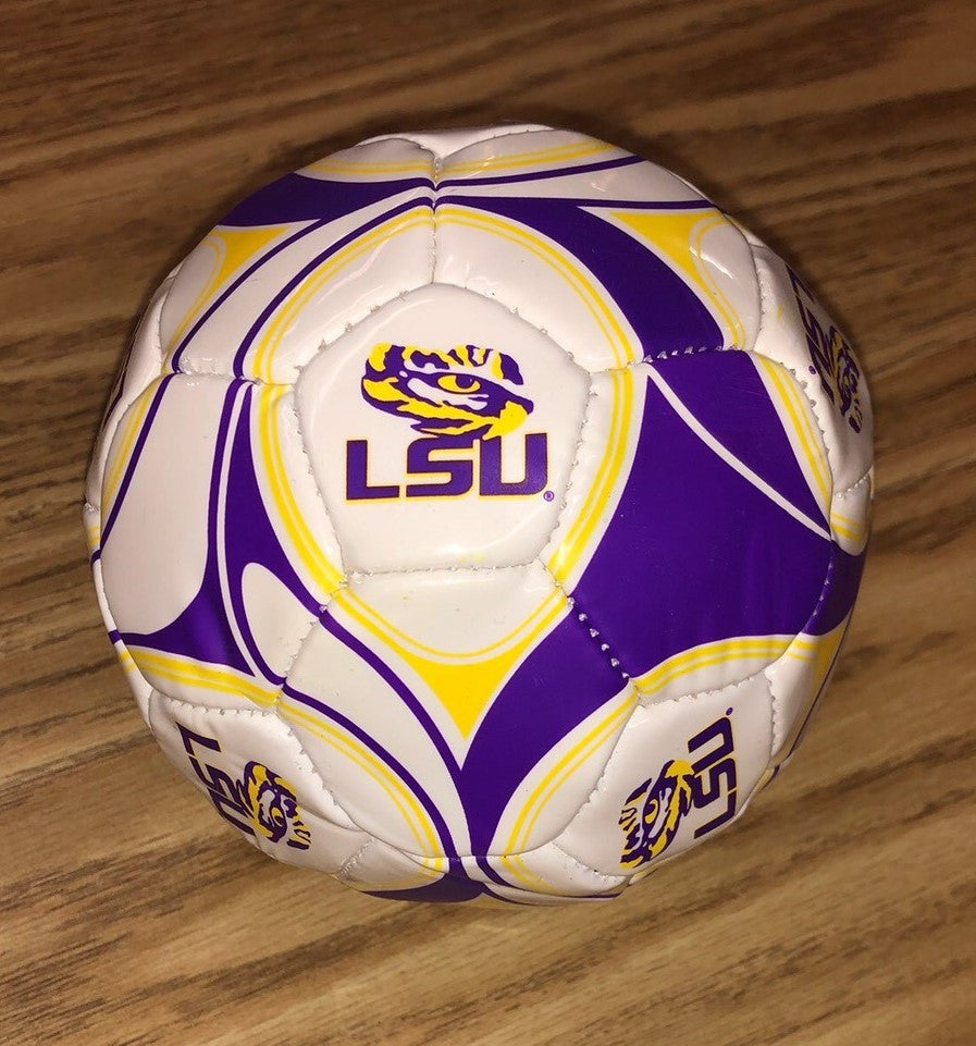 Baden LSU Mini Ball Balls Size 1 White/Purple/Gold - Third Coast Soccer