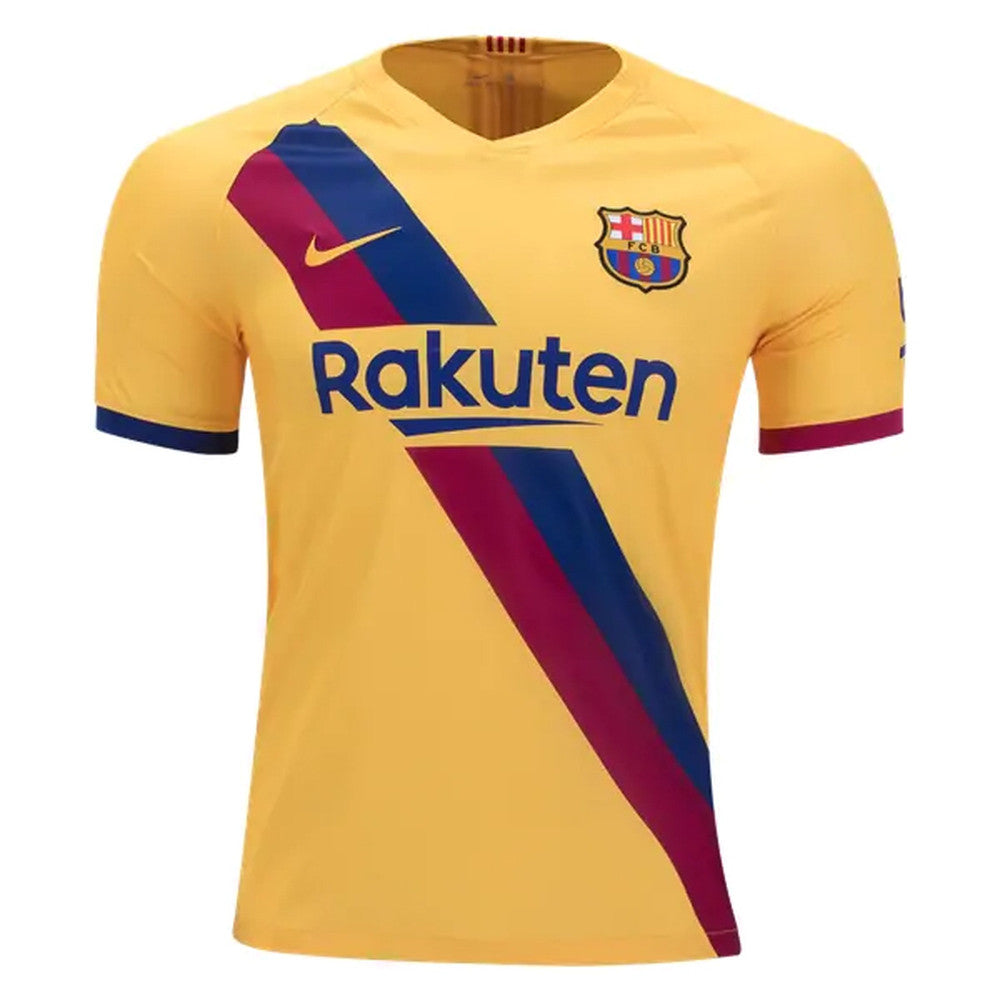 Nike Fc Barcelona Youth Stadium Away Jersey 19/20 Club Replica Youth Small Varsity Maize - Third Coast Soccer