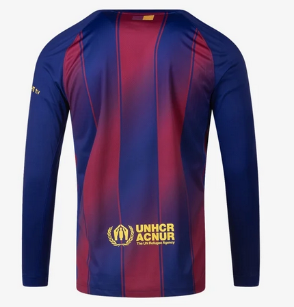 Nike FC Barcelona Long-Sleeve Home Jersey 25/26 Club Replica Closeout - Third Coast Soccer