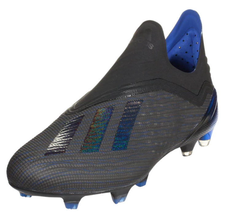 adidas X 18+ FG - Black/Black/Bold Blue Mens Firm Ground Mens 6.5 Black/Black/Bold Blue - Third Coast Soccer