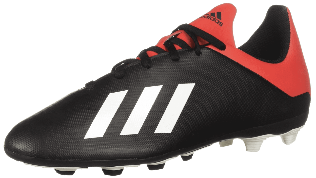 adidas Junior X 18.4 Fxg - Core Black/Off White/Active Red Youth Firm Ground Youth 11 Black/Off White/Act Red - Third Coast Soccer