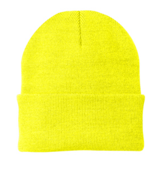 Port & Company Knit Cap Hat Neon Yellow - Third Coast Soccer