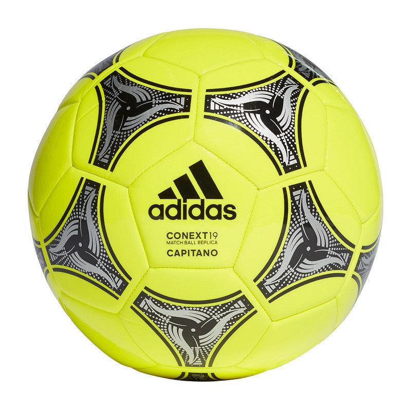 adidas Conext19 Capitano Ball - Solar Yellow/Black/Silver Balls Size 5 Solar Yellow/Black/Silver - Third Coast Soccer