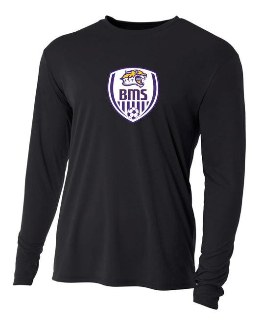 Benton Middle Soccer A4 Cooling Performance LS Tee Benton Middle School Black Youth Small - Third Coast Soccer