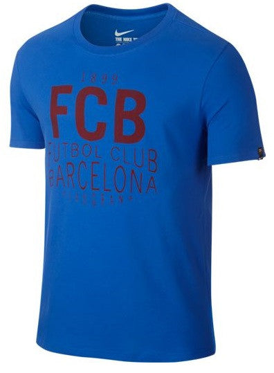 Nike Barcelona Squad Tee Club Replica Game Royal/Game Roya Mens Small - Third Coast Soccer